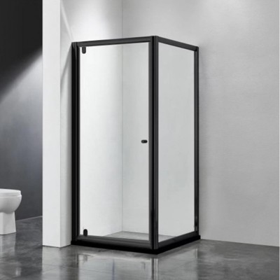 Shower Box - Pivot Series 2 Sides (1000x1000x1900mm)  Black